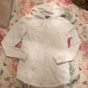 White cotton hoodie
